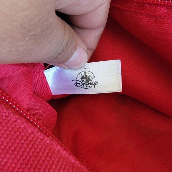 Disneyland 2019 Christmas Holiday Red Mickey & Minnie Tote Bag Disney Parks - Picture 9 of 13